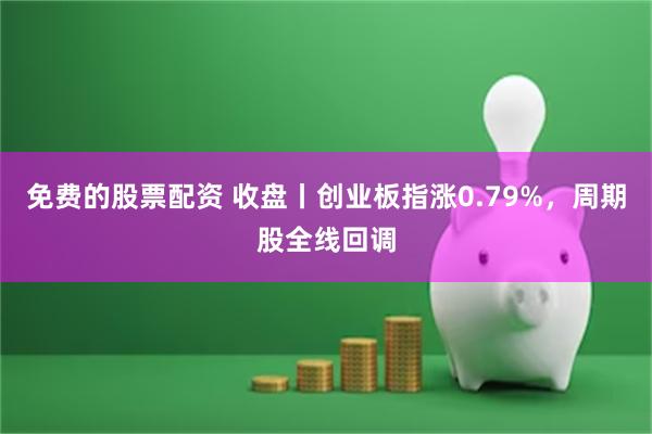 免费的股票配资 收盘丨创业板指涨0.79%，周期股全线回调