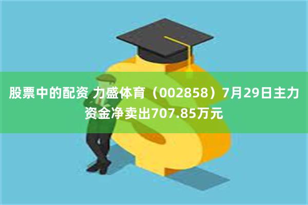 股票中的配资 力盛体育（002858）7月29日主力资金净卖出707.85万元