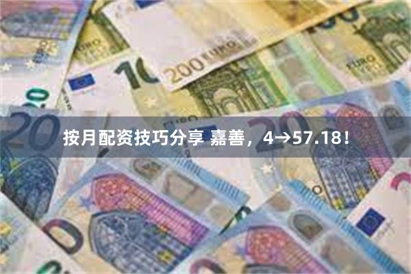 按月配资技巧分享 嘉善，4→57.18！