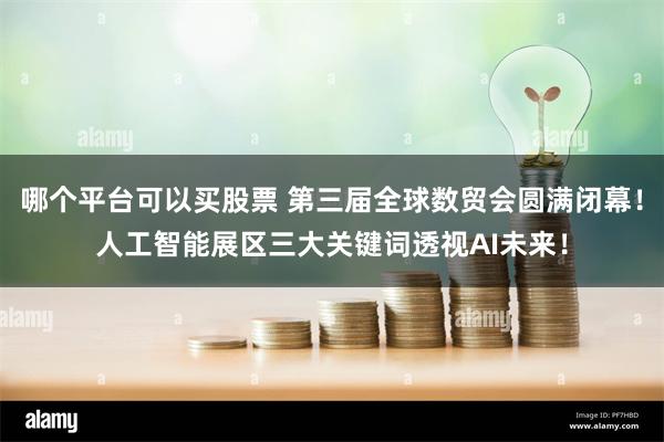 哪个平台可以买股票 第三届全球数贸会圆满闭幕！人工智能展区三大关键词透视AI未来！